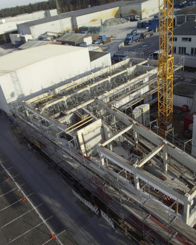 Opførelse af den nye hovedadministrationsbygning i Marienfeld 2016